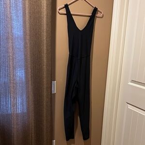 Old Navy Active Black V-Neck Jumpsuit